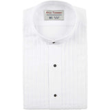 Boy's 1/2" Pleat Banded Collar Tuxedo Shirt