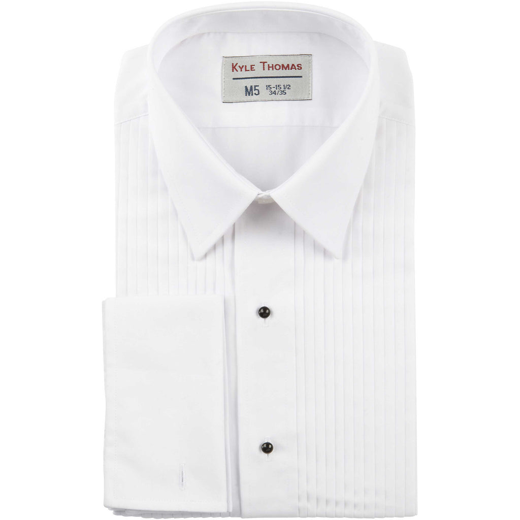 Men's Cotton Rich Laydown Collar Tuxedo Shirt