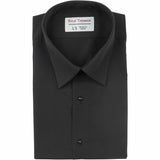 Men's Micro Fiber Laydown Collar Shirt - Black