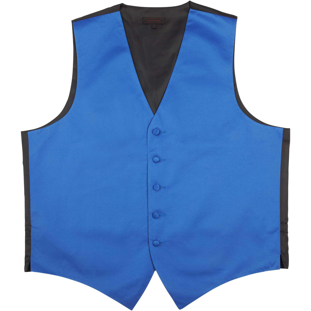 Men's Fullback Pocketless Satin Vest XS Royal/Black