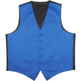 Men's Fullback Pocketless Satin Vest XS Royal/Black